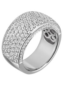 Fingerring Firetti "Schmuck Geschenk Silber 925 Silberring" Gr. 60, silber (silberfarben, kristallwei&szlig;), Fingerringe, Damen, 60, Silber 925 (Sterlingsilber), 10,48mm, Fingerring, mit Zirkonia (synth.)