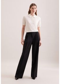 Stoffhose Seidensticker, Damen, Gr. 34, Normalgr&ouml;&szlig;en, schwarz, 52% Polyester, 43% Schurwolle, 5% Elasthan, unifarben, Hosen Stoffhose