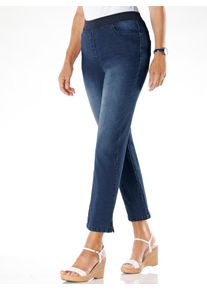 7/8-Jeans Inspirationen, Damen, Gr. 46, Normalgr&ouml;&szlig;en, dunkelblau, 78% Baumwolle, 20% Polyester, 2% Elasthan, unifarben, 7/8-L&auml;nge, Jeans 7/8-Jeans