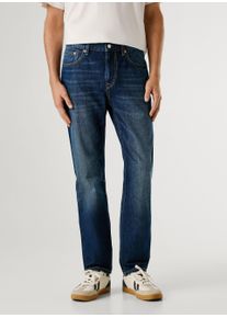 5-Pocket-Jeans Pepe Jeans "BYRON FS MIDNIGHT FADE", Damen, Gr. 33, L&auml;nge 32, tiefblau, Denim/Jeans, Obermaterial: 100% Baumwolle, unifarben, straight fit lang, Jeans 5-Pocket-Jeans, Regular Waist, Topseller