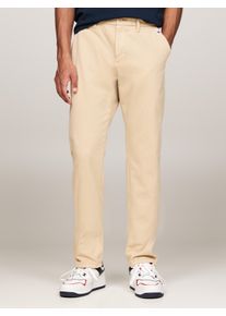 Chinohose Tommy Jeans "TJM RYAN TWILL CHINO", Herren, Gr. 34, L&auml;nge 34, gold (gentle gold), Web, Obermaterial: 100% Baumwolle, unifarben, regular fit normal, Hosen Chinohose, mit Logo-Patch