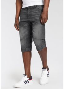 Bermudas Arizona "Tom", Herren, Gr. 56, N-Gr, grau (dunkelgrau), Denim/Jeans, Obermaterial: 100% Baumwolle, washed, Basic, normal kniebedeckend, Hosen Bermudas, Topseller
