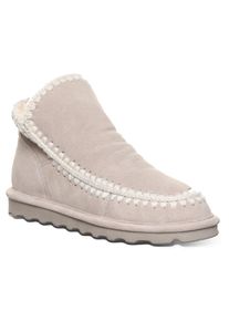 Winterboots Bearpaw "WINTER", Damen, Gr. 42, beige (natur), Veloursleder, Schuhe Winterboots, Mokassin, Stiefel, Boots im Ethno Look