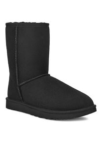 UGG Australia Winterboots UGG "Unisex Classic Short 2", Damen, Gr. 10 (41), schwarz, Veloursleder, unifarben, Schuhe Winterboots, Stiefel, Schlupfstiefel in klassischem Design