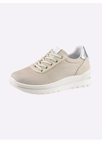 Sneaker Heine, Damen, Gr. 42, taupe, Synthetik, Schuhe Sneaker