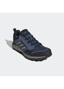 Trailrunningschuh adidas terrex "TRACEROCKER 2.0 GORE-TEX", Herren, Gr. 43, wonder steel, grau three, semi impact orange, Textil, Schuhe Trailrunningschuh, wasserdicht