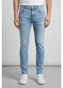 Skinny-fit-Jeans Calvin Klein Jeans "SKINNY JEANS", Herren, Gr. 38, L&auml;nge 32, blau (brooklyn blaus), Denim/Jeans, Obermaterial: 80% Baumwolle, 12% Polyester, 6% Elastomultiester, 2% Elasthan, unifarben, skinny fit lang, Jeans Skinny-fit-Jeans, Skinny fit
