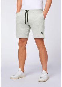 Sweatbermudas Chiemsee, Herren, Gr. XL (56/58), Normalgr&ouml;&szlig;en, grau (neutral gray melange), 90% Baumwolle, 10% Viskose, Hosen Sweatbermudas