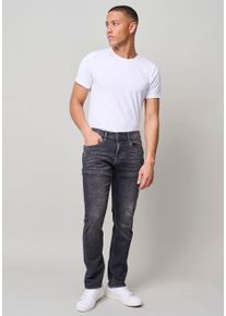 Regular-fit-Jeans Blend "Twister fit Mulitflex", Herren, Gr. 36, L&auml;nge 32, grau (denim grau), Denim/Jeans, Obermaterial: 92% Baumwolle, 6% Elastomultiester, 2% Elasthan, Abriebeffekte, regular fit lang, Jeans Regular-fit-Jeans, Baumwollmischung, regular fit