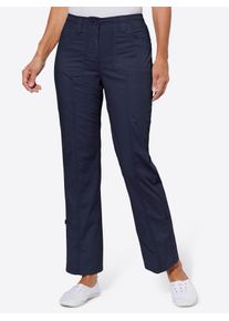 Webhose Classic Basics, Damen, Gr. 46, Normalgr&ouml;&szlig;en, blau (marine), 98% Baumwolle, 2% Elasthan, unifarben, lang, Hosen Webhose