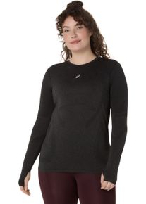 Laufshirt asics "ROAD SEAMLESS LS TOP", Damen, Gr. XS, performance schwarz, graphite grau, Obermaterial: 65% Polyamid, 35% Polyester, Shirts Laufshirt