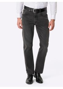 5-Pocket-Jeans CLASSIC, Herren, Gr. 31, Unterbauchgr&ouml;&szlig;en, schwarz (schwarz denim), 84% Baumwolle, 14% Polyester, 2% Elasthan, gemustert, lang, Jeans 5-Pocket-Jeans
