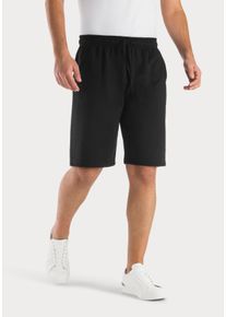 Sweatshorts Kangaroos "kurze Jogginghose", Herren, Gr. 60/62 (XXL), N-Gr, schwarz, Sweatware, Obermaterial: 60% Baumwolle, 40% Polyester, unifarben, Basic, l&auml;ssig geschnitten kniefrei, Hosen Sweatshorts, aus weicher Sweatware mit Kordel, Topseller