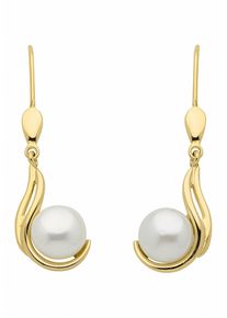 Adelia&acute;s Paar Ohrh&auml;nger ADELIA&acute;S "333 Gold Ohrringe Ohrh&auml;nger mit S&uuml;&szlig;wasser Zuchtperle", gold, Ohrringe, Damen, Gelbgold 333, Paar Ohrh&auml;nger