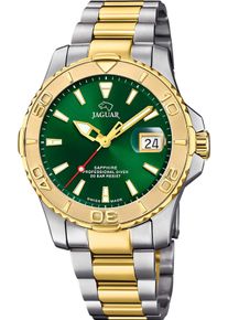 Quarzuhr Jaguar "Claire de Lune", silber (silberfarben, goldfarben, gr&uuml;n), Armbanduhren, Damen, Quarzuhr, Armbanduhr,Herrenuhr,Damenuhr,Saphirglas,Swiss Made,Edelstahlarmband