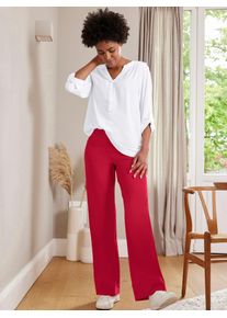 Bequeme Jeans Inspirationen, Damen, Gr. 46, Normalgr&ouml;&szlig;en, rot, 96% Baumwolle, 4% Elasthan, unifarben, lang, Jeans Bequeme Jeans