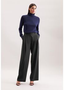 Stoffhose Seidensticker, Herren, Gr. 42, Normalgr&ouml;&szlig;en, schwarz, 52% Wolle, 44% Polyester, 4% Elasthan, unifarben, Hosen Stoffhose