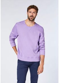 Sweatshirt Chiemsee, Herren, Gr. S (44/46), lila (chalk violet), 60% Baumwolle, 40% Polyester, Rundhals, Sweatshirts Sweatshirt