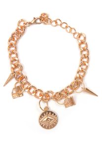 Armband Firetti "Bettelarmband-Optik", gold (goldfarben), Armb&auml;nder, Damen, 22,5cm, Metall, Armband