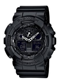 Chronograph Casio G-SHOCK, schwarz (schwarz, schwarz), Armbanduhren, Damen, Chronograph, Quarzuhr,Armbanduhr,Herrenuhr,digital, bis 20 bar wasserd.Resinarmband