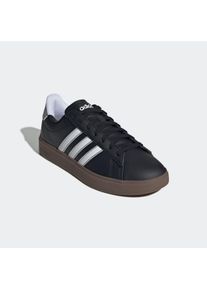 Sneaker adidas Sportswear "GRAND COURT 2.0", Damen, Gr. 39, schwarz-wei&szlig; (core schwarz, cloud wei&szlig;, silber metallic), Synthetik, Textil, Schuhe Sneaker, Design auf den Spuren des adidas Superstar