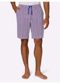 Schlafhose, Herren, Gr. 60/62, Normalgr&ouml;&szlig;en, royalblau, kirsche, gestreift, 100% Baumwolle, gemustert, gestreift, mehrfarbig, Hosen Schlafhose