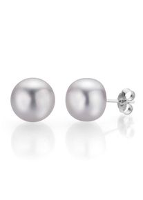 Perlenohrringe Firetti "Schmuck Geschenk Ohrschmuck Perle" Gr. 9, silber (silberfarben, grau), Ohrringe, Damen, 9, Perlen Silber 925 (Sterlingsilber), Perlen, Silber 925 (Sterlingsilber), Perlenohrringe, Made in Germany - mit S&uuml;&szlig;wasserzuchtperle