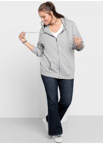 Bequeme Jeans sheego, Damen, Gr. 92, Langgr&ouml;&szlig;en, blau (dunkelblau denim), 98% Baumwolle, 2% Elasthan, unifarben, lang, Jeans Bequeme Jeans