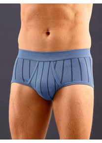 w&auml;schepur Slip W&Auml;SCHEPUR, Herren, Gr. 9, 2 Stk., blau (hellblau, gestreift), 75% Baumwolle, 25% Polyester, Unterhosen Slip