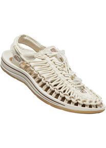 Sandale Keen "UNEEK CANVAS", Damen, Gr. 39, beige (natural canvas, birch), Textil, Schuhe Sandale