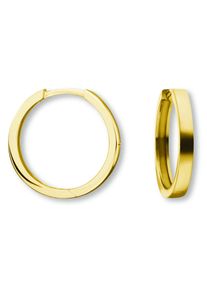 Paar Creolen ONE ELEMENT "Ohrringe Creolen aus 585 Gelbgold &Oslash; 16,0 x 2,0 mm", gold, Ohrringe, Damen, Gelbgold 585, Paar Creolen