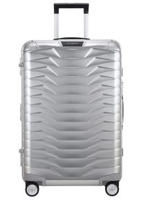 Hartschalen-Trolley Samsonite "PROXIS ALU, verschiedene Gr&ouml;&szlig;en", Damen, Gr. B/H/T: 47cm x 69cm x 28cm 71 l, silber (aluminium), Aluminium, unifarben, Koffer Hartschalen-Trolley, Hartschalen-Koffer, Reisekoffer, Koffer, TSA-Zahlenschloss