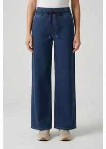 Jogg Pants Pepe Jeans "LOOSE JOGGER EVA", Damen, Gr. 27, L&auml;nge 32, mid blau, Denim/Jeans, Obermaterial: 58% Baumwolle, 29% Modal, 11% Polyester, 2% Elasthan, loose fit lang, Jeans Jogg Pants, Mid Waist, Straight Leg
