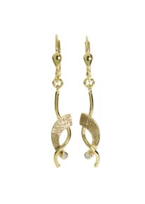 Paar Ohrh&auml;nger OSTSEE-SCHMUCK "- Kiandra - Gold 333/000 - Zirkonia" Gr. 42, gold (gold 333, goldfarben, gelb), Ohrringe, Damen, Gelbgold 333, Paar Ohrh&auml;nger