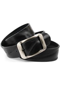 Lederg&uuml;rtel Anthoni Crown, Damen, Gr. 95, schwarz, Leder, unifarben, G&uuml;rtel Lederg&uuml;rtel, mit genarbter Oberfl&auml;che