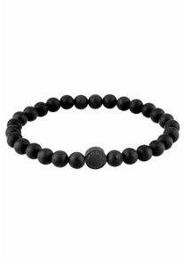 Armband Liebeskind Berlin "LJ-0066-B-17", schwarz (schwarz, schwarz), Armb&auml;nder, Damen, 17cm, Edelstahl, Armband, mit Onyx