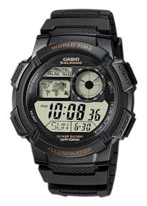Chronograph "AE-1000W-1AVEF", schwarz, CASIO TIMELESS COLLECTION, Armbanduhren, Damen, Chronograph, Quarzuhr,Armbanduhr,Herrenuhr,Digitaluhr, bis 10 ar wasserd.,Weltzeit