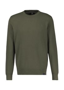 Strickpullover Lerros, Herren, Gr. 3XL, nordic olive, Strick, Obermaterial: 100% Baumwolle, unifarben, regular fit normal, Rundhals, Rippb&uuml;ndchen, Pullover Strickpullover, mit Logo Stickerei