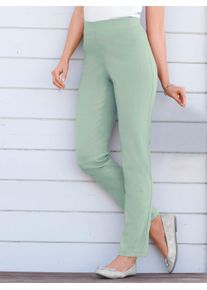 Dehnbund-Hose Stehmann, Damen, Gr. 46, Normalgr&ouml;&szlig;en, gr&uuml;n (mint), 72% Viskose, 25% Polyamid, 3% Elasthan, unifarben, lang, Hosen Dehnbund-Hose