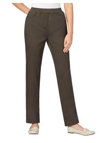 Stretch-Jeans Classic Basics, Damen, Gr. 245, Extrakurzgr&ouml;&szlig;en, gr&uuml;n (khaki), 96% Baumwolle, 4% Elasthan, unifarben, lang, Jeans Stretch-Jeans