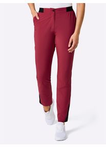 Trekkinghose Catamaran, Damen, Gr. 46, Normalgr&ouml;&szlig;en, kirsche, 72% Viskose, 25% Polyamid, 3% Elasthan, unifarben, Hosen Trekkinghose