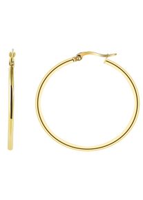 Adelia&acute;s Paar Creolen ADELIA&acute;S "Damen Ohrringe &iquest; Creole aus Edelstahl", gold, Ohrringe, Damen, Edelstahl, Paar Creolen