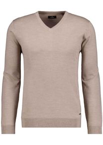 Rundhalspullover Ragman, Damen, Gr. 62, beige, Strick, 100% Wolle, Pullover Rundhalspullover