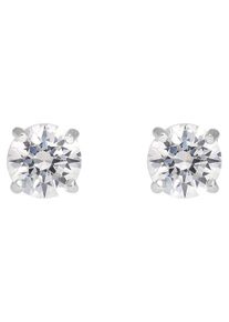 Paar Ohrstecker Firetti "Schmuck Geschenk Silber 925 Ohrschmuck Solit&auml;r", bunt (silberfarben, wei&szlig;, kristallwei&szlig;), Ohrringe, Damen, 4,9mm, Silber 925 (Sterlingsilber), Paar Ohrstecker, mit Zirkonia (synth.)