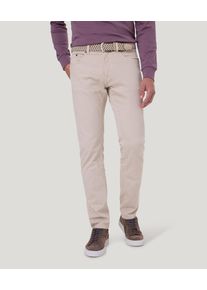 5-Pocket-Jeans Pierre Cardin "PC-Lyon", Herren, Gr. 33, L&auml;nge 30, braun (braun rice), Web, Obermaterial: 70% Baumwolle, 21% Lyocell, 7% Polyester, 2% Elasthan, unifarben, regular fit kn&ouml;chelfrei, Jeans 5-Pocket-Jeans, mit Umschlagsaum