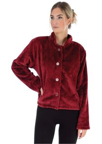 WEWO-Fashion Damenbademantel WEWO FASHION "6603" Gr. 46, rot (maroon), L:60cm, Kunstfaser, Hausm&auml;ntel, Damenbademantel, un&uuml;bertroffen kuschelig