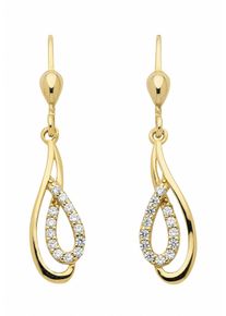 Adelia&acute;s Paar Ohrh&auml;nger ADELIA&acute;S "333 Gold Ohrringe Ohrh&auml;nger mit Zirkonia", gold, Ohrringe, Damen, Gelbgold 333, Paar Ohrh&auml;nger