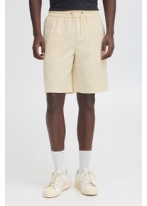 Shorts Blend "BHBAY linen Shorts PP NOOS", Herren, Gr. XXL, N-Gr, beige (bleached sand), Web, Obermaterial: 55% Leinen, 45% Baumwolle, Hosen Shorts