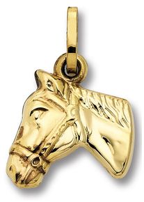Kettenanh&auml;nger ONE ELEMENT "Pferd Anh&auml;nger aus 333 Gelbgold", gold, Schmuckanh&auml;nger, Damen, Gelbgold 333, Kettenanh&auml;nger