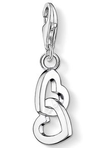 Charm-Einh&auml;nger Thomas Sabo "Herzen", silber (silberfarben), Charms, Damen, Silber 925 (recycelt), Charm-Einh&auml;nger